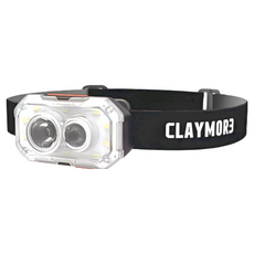 CLAYMORE HEADY+R 六段可調式頭燈，紅光/白光，最大600流明，最長使用70小時，IP54防塵防水, 黑色, 1個