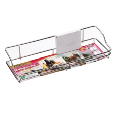 皇家 無痕貼收納架, 銀色, 1個