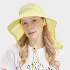 SUN GLADE 成人用UV寬簷水上活動遮陽帽, 萊姆綠