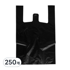 에스디 손잡이 봉투 흑색, 12L, 250개