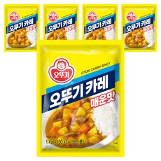 오뚜기 카레 매운맛, 1kg, 5개