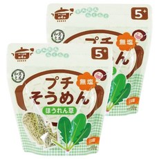 和寓良品 寶寶細麵 鮮蔬菠菜, 5個月以上適用, 無鹽, 100g, 2包