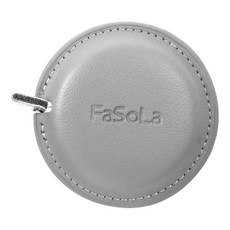 FaSoLa 一鍵自動卡位收回簡約Mini隨身PU量尺 圓型, 2個