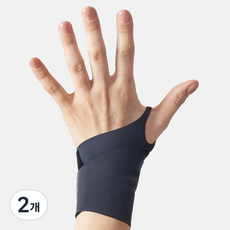 프로스펙스 스킨 핏 손목 의료용 압박밴드, 2개, 혼합색상