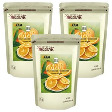 元氣家 香橙片, 低溫烘烤, 自然原香, 酸甜適中, 台灣產, 200g, 3包