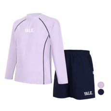 YALE KIDS 兒童簡約Logo防曬衣 上下身套裝 YJCCRUD23090