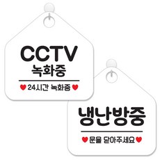 JEJEDECO 賣場指示牌 2件組 白色板 五角形 20cm, 041CCTV錄影中24, 035冷暖氣使用中, 1套
