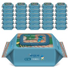페넬로페 바이탈 플러스 스트롬볼리 저자극 아기물티슈 휴대캡형, 65g, 20매, 72개