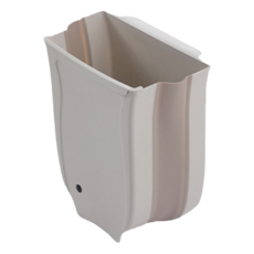 FaSoLa 櫥櫃門掛式可折疊垃圾桶, 奶咖色, 32 x 28.5 x 7.7cm