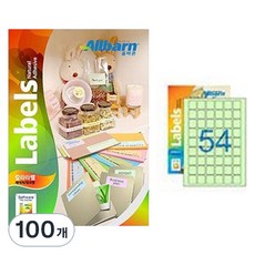 正確彩色標籤 淺綠色 雷射/噴墨兩用 6X9, 100個, 54格