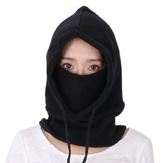 JjaeJjae Market 冬季刷毛防寒巴拉克拉瓦頭套 GEP-2, 黑色