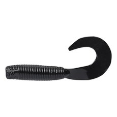 DAIWA 大和 BaitJunkie GRUB BLACK UV 軟蟲 魚餌 13 2.5吋, 1個