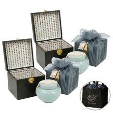 비엣꿀 목함 도자기 벌꿀 선물세트 + 쇼핑백, 1.2kg, 2개