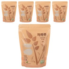 파파루 간편레시피 유기농 쌀가루 백미 굵은입자 이유식 후기, 400g, 5개