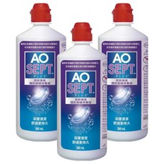 Alcon 愛爾康 AO耶歐雙氧隱型眼鏡保養液, 360ml, 3瓶