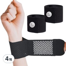 Gwanjeolgaideu 超輕量纖薄護腕, 4個, 黑色