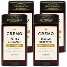 CREMO 體香膏 義大利佛手柑, 75g, 4瓶