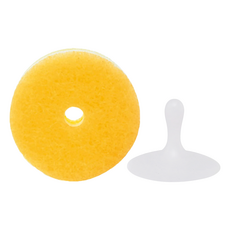 marna 便利附吸盤 三層海綿菜瓜布, 1個, 1入