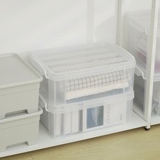 lifist Nple 收納箱, 透明, 23L, 2個