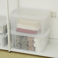 라이피스트 엔플 리빙박스, 투명, 34L, 2개