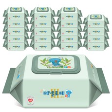 페넬로페 3세대 손과 입티슈 아기물티슈 캡형, 65g, 20매, 20개