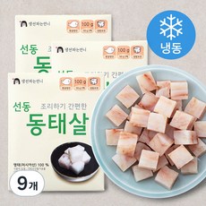 B&G 조리하기 간편한 선동동태살 (냉동), 100g, 9개