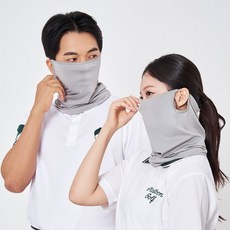 리빙홈디테일 스포츠 골프마스크, 1개, 라이트그레이
