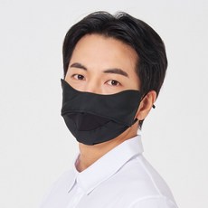 리빙홈디테일 스포츠 골프마스크 얼굴 햇빛 가리개, 블랙, 1개