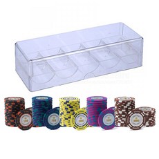 籌碼 100入+收納盒, 混色