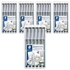 STAEDTLER 施德樓 308 代針筆 設計筆 6支組, 黑色, 5套