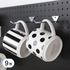 takongpan 高級雙掛鉤 M, 銀色, 9個