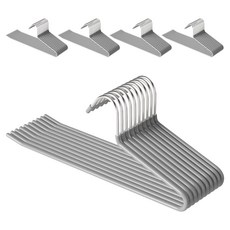 코멧 홈 논슬립 바지걸이, 그레이, 50개