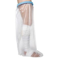 헬스퍼스트 방수 깁스 커버 성인용 다리 L, 블루, 1개