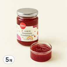 키친콤마 수제 딸기잼, 180g, 5개