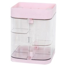 開放式壓克力化妝品粉色收納盒, 1個