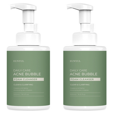 Eunyul Daily Care 祛痘泡沫潔面乳, 2個, 500ml