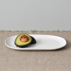 BOWLBOWL 韓國製 復古系列 橢圓盤 L, 牛奶白, 1個