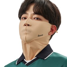 네이팡 넥타입 스포츠 훼이스 가드 마스크, 다크스킨, 1개