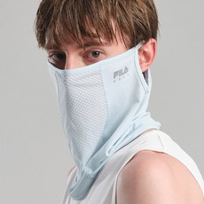 휠라골프 UV 차단 메쉬 쿨 마스크, 라이트 블루, 1개