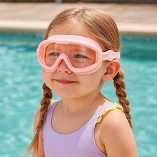 장사부 아동용 와이드 수경, 핑크, 1개
