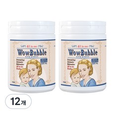 와우버블 식기세척기용세제 분말형, 700g, 12개