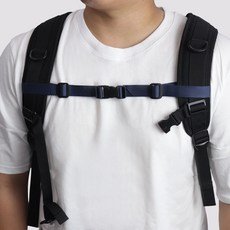 리빙홈디테일 가방 흘러내림 방지 고정 버클 스트랩 체스트 벨트, 네이비, 1개