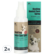 힐링펫푸드 강아지 발효침향 덴탈케어 스프레이 입냄새 치석제거, 2개, 100ml