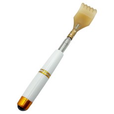 바코젤 길이조절 고급형 효자손 등긁개, 흰색, 1개 흰색, 1개