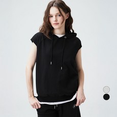 ELLEPARIS 여성용 라그란 소매 민소매 후디