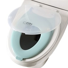 Pottiz Clean 幼兒兩用馬桶坐墊, 透明薄荷, 1個