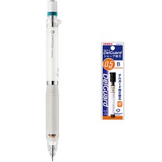 DelGuard 自動鉛筆 MA88 白色+筆芯 B, 0.5mm, 1套