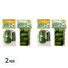 SOAVE Green Bag 寵物拾便袋 主商品 2入 + 補充包 2入 組, 2套, 混合顏色