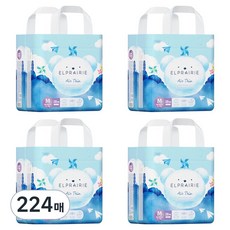 엘프레리 에어씬 팬티형 기저귀, 224매, 중형(M)