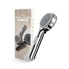 DAILYSHARE 7段模式矽膠按摩型蓮蓬頭, 銀色, 1個